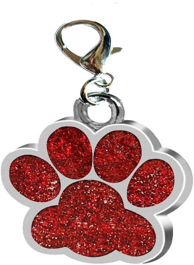KsPups Pets paw Shape Collar I Pendant | Glitter Shiny and I Attractive Rust Proof Identification tag | Nice & Cute Locket for I Dogs & Cats -1Pcs Color A s Per Available - Image 1